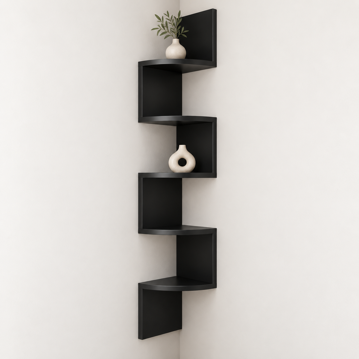 Modern Multi-Tier Corner Wall Shelf