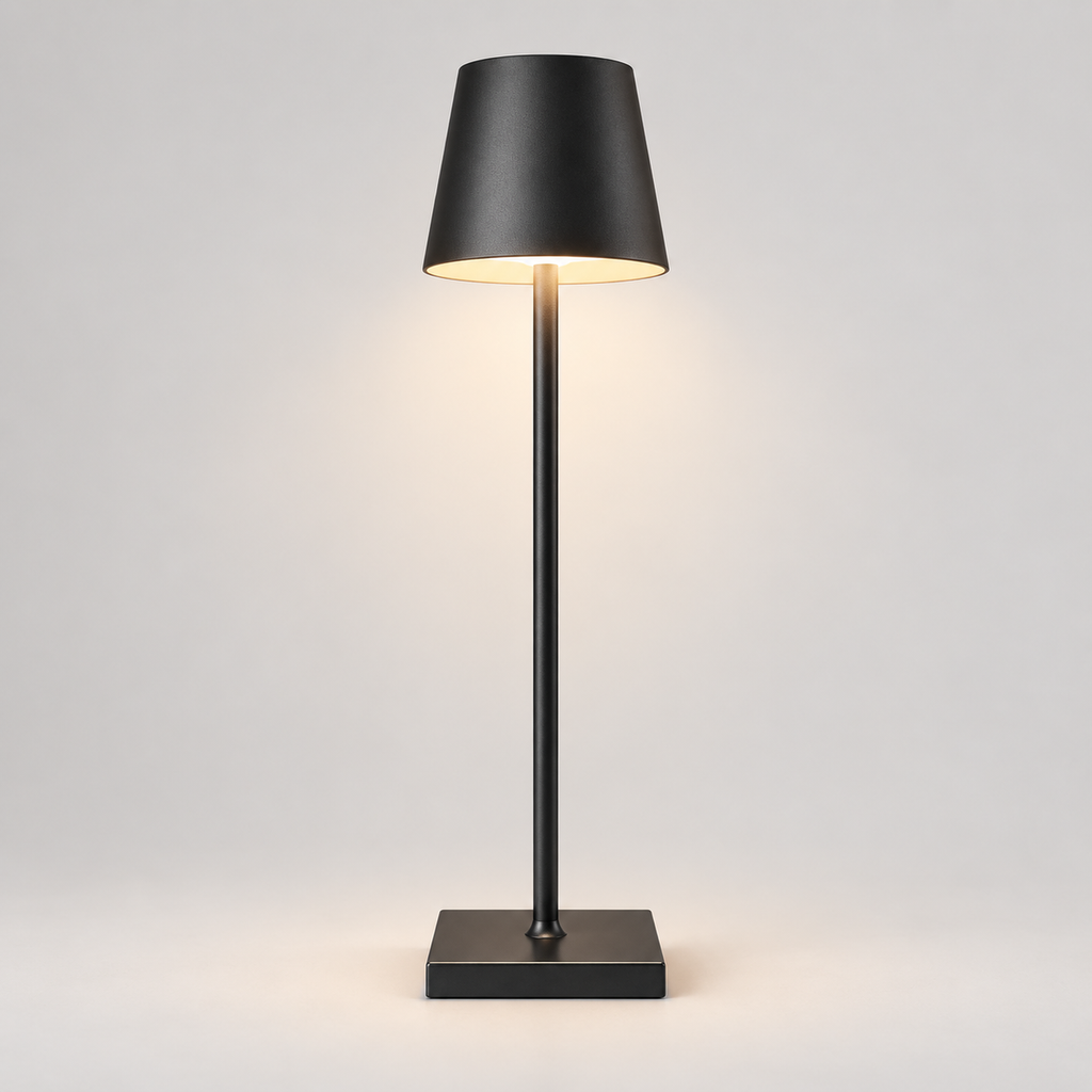 Wireless LED Table Lamp with Metal Base