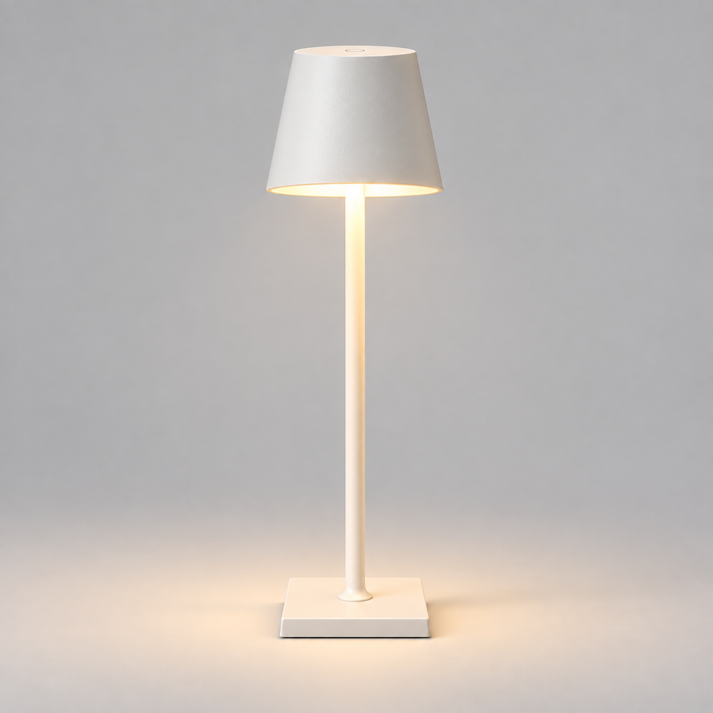 Wireless LED Table Lamp with Metal Base