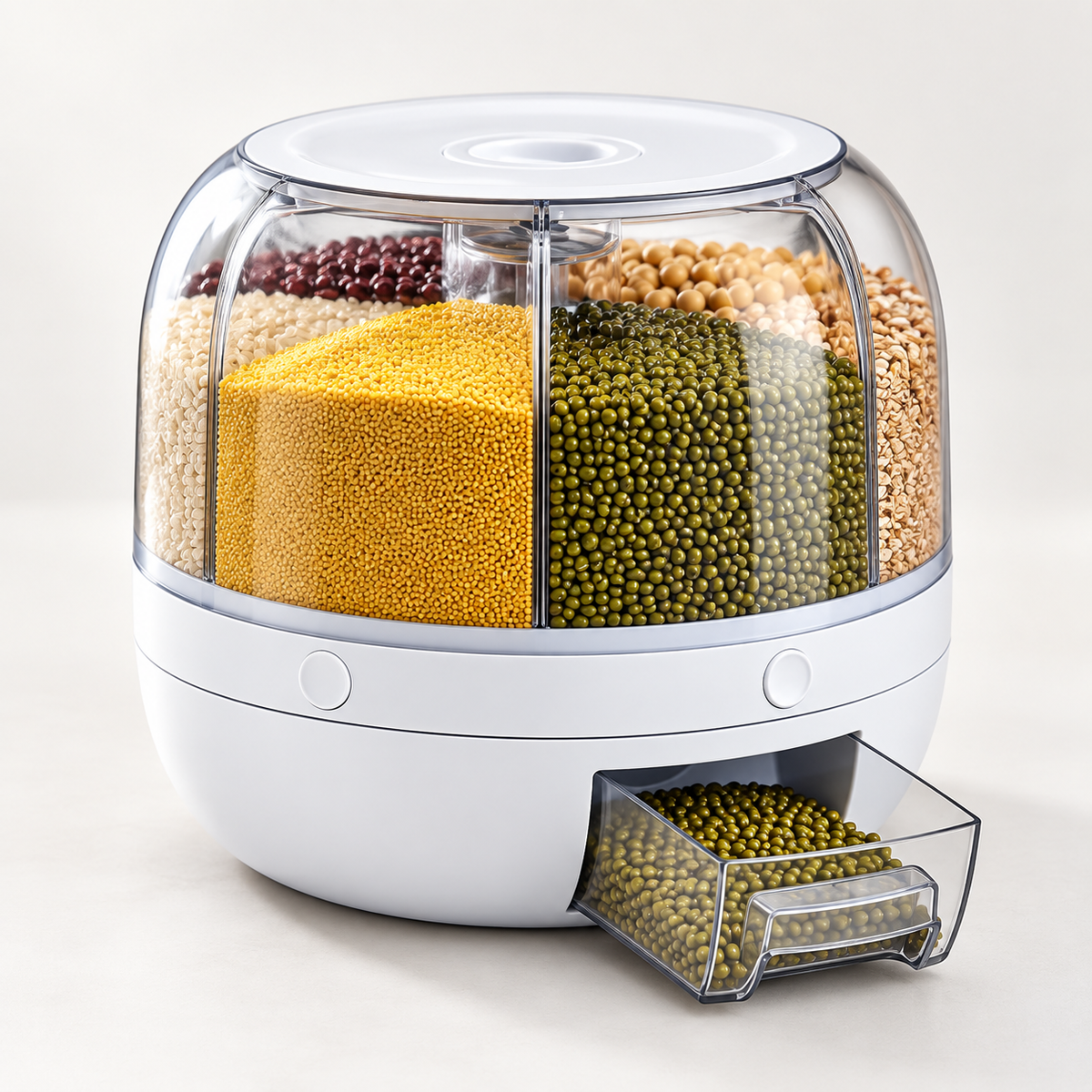 Airtight Rotating Rice Grain Storage Bin