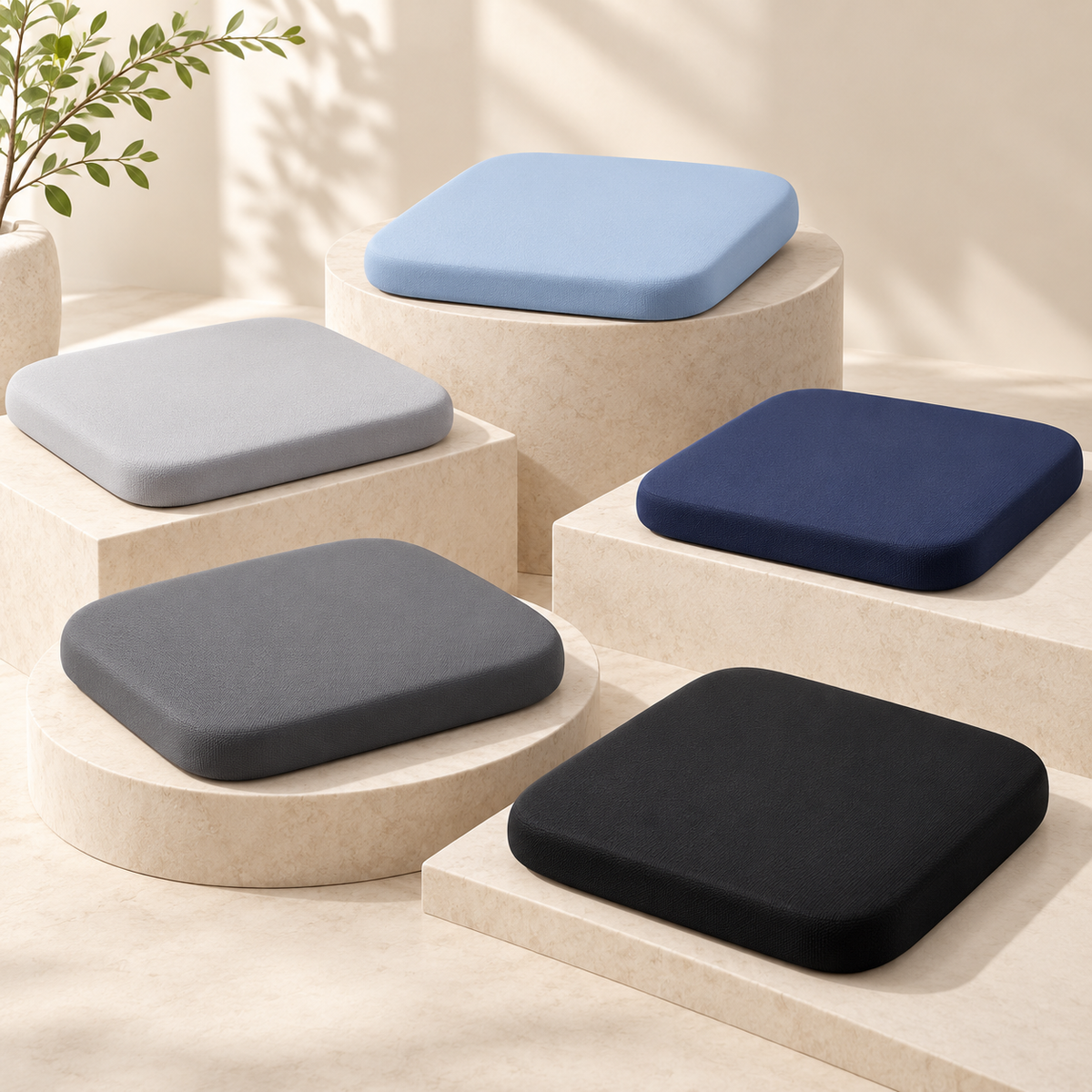 Memory Foam Orthopedic Seat Cushion Pad