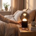 Dimmable LED Modern Table Lamp in use