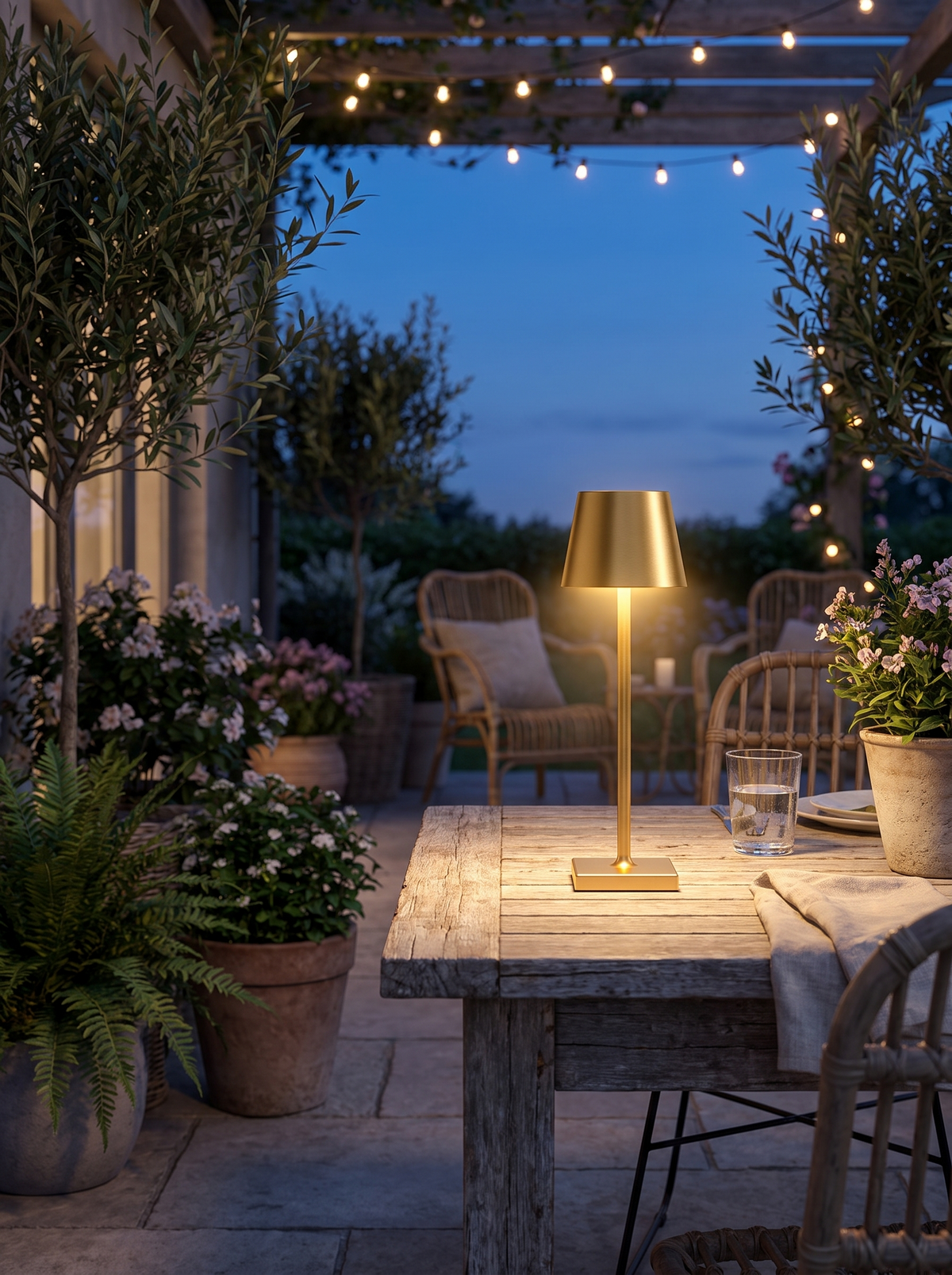 Wireless LED Table Lamp, Indoors Or Out