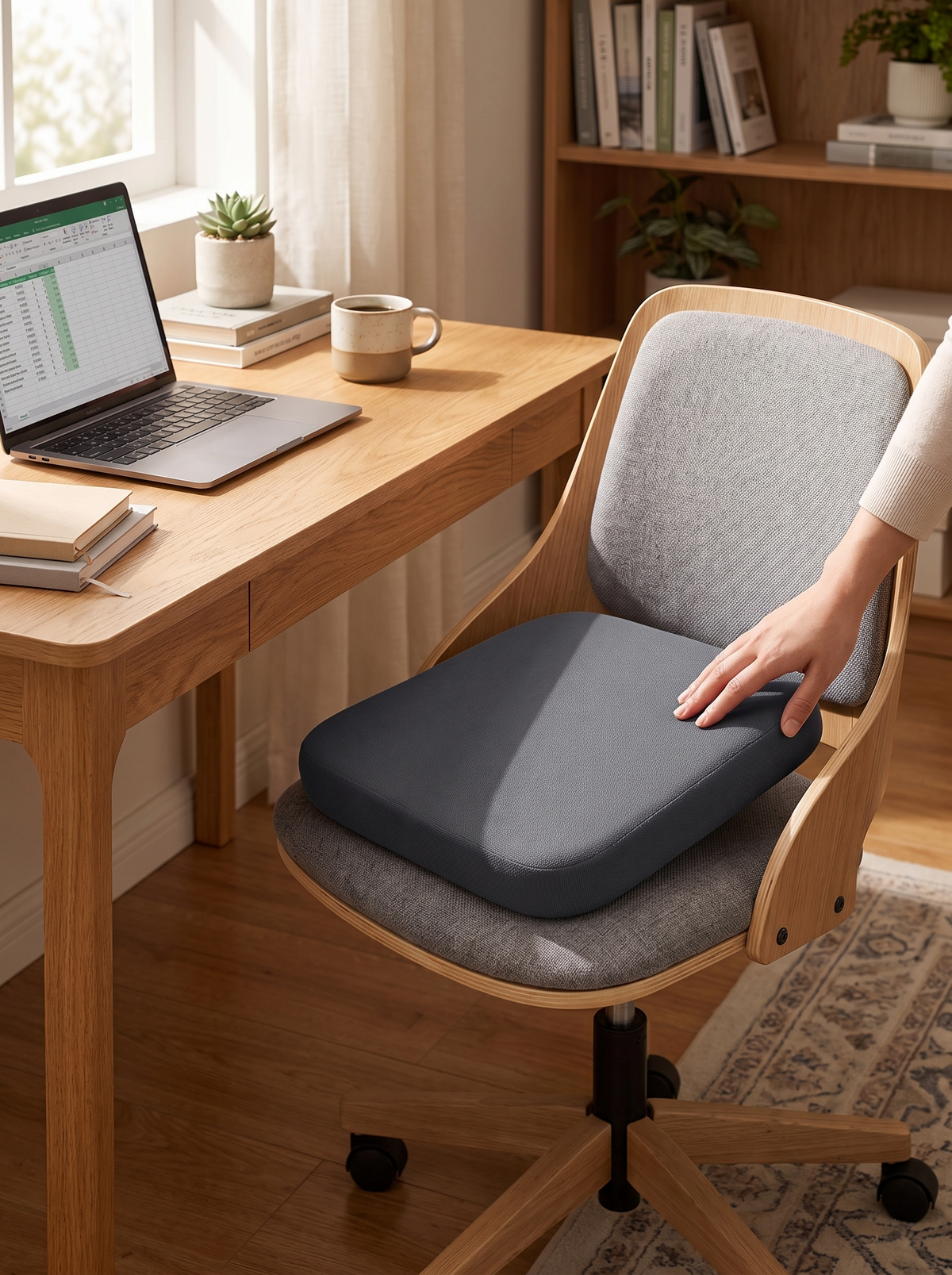 Memory Foam Seat Cushion, Sit Easy All Day