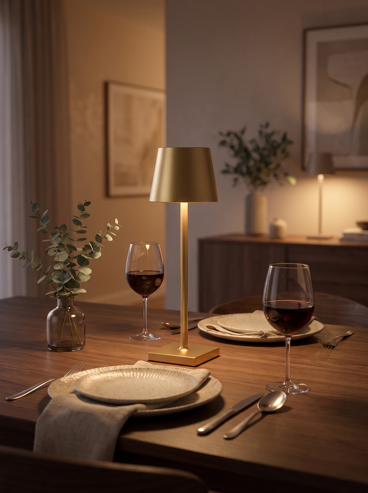 Wireless LED Table Lamp, Dim It Your Way