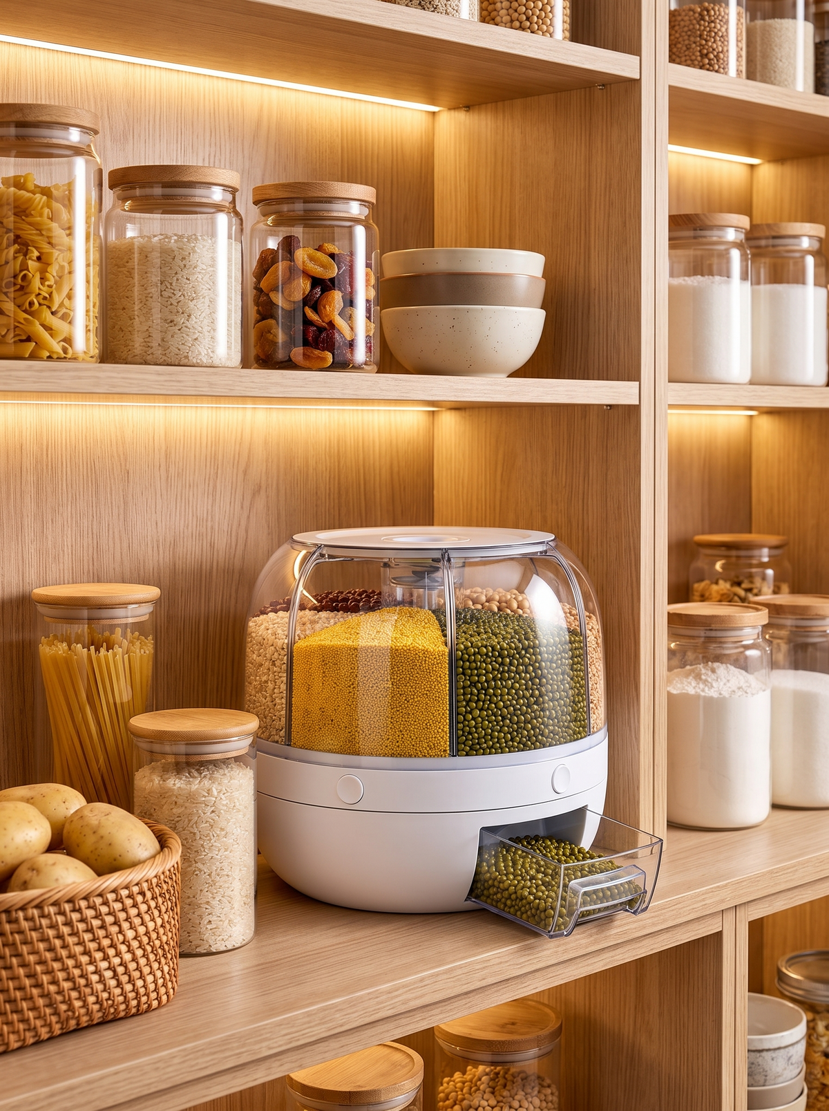 Grain Storage Container, A Tidier Pantry
